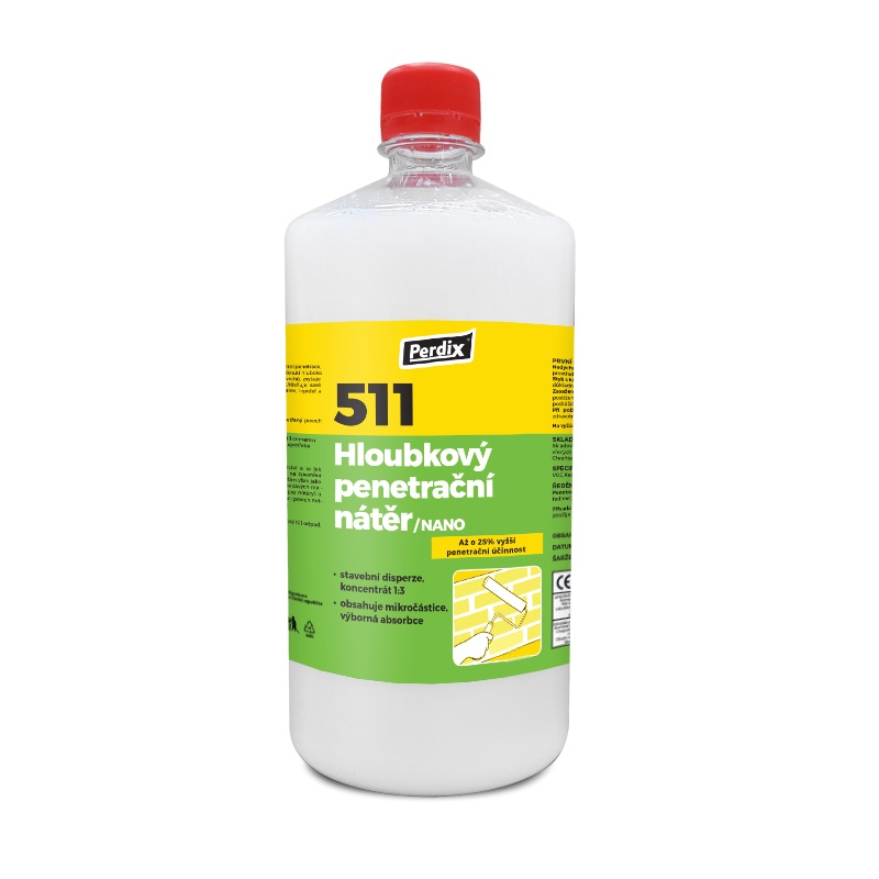 Perdix – 511 Hloub. penetr. nátěr 1l – bílý Distrimo-cz