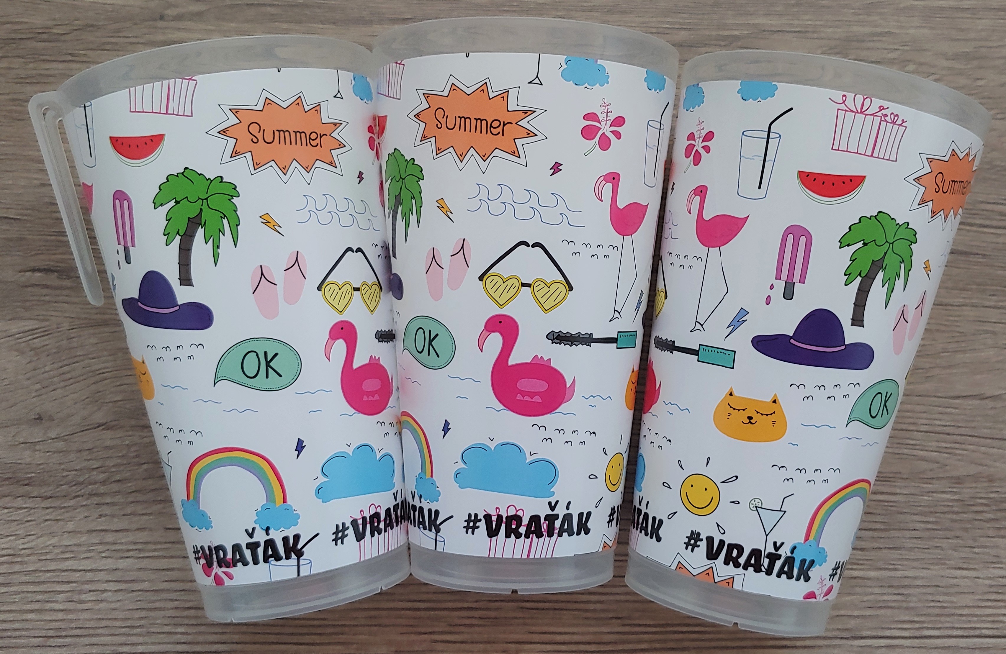 Kelímek SUMMER vratný s klipem