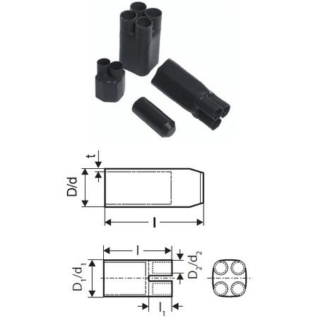 GPH SKR 4 100/35 Smrštitelná koncovka rozdělovací GPH
