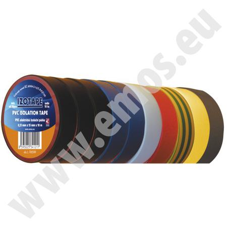 Emos 2001151099 Izolační páska PVC 15/10 barevný mix 10ks Emos