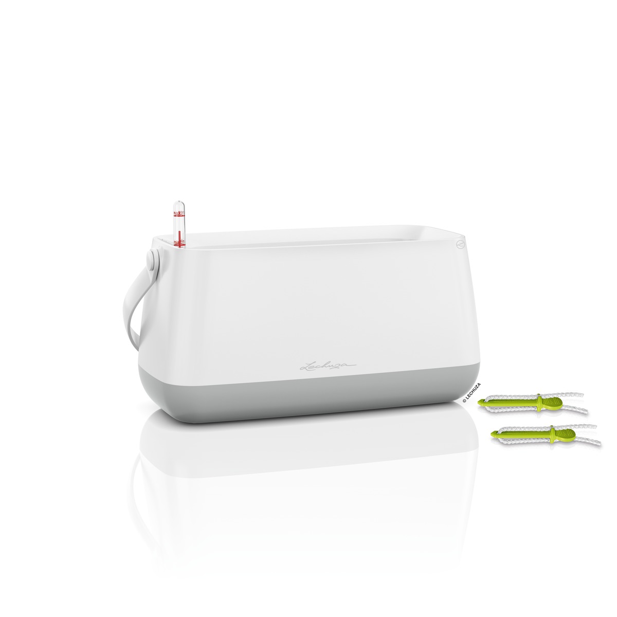 Lechuza květináč taška YULA - bílá/šedá Lechuza