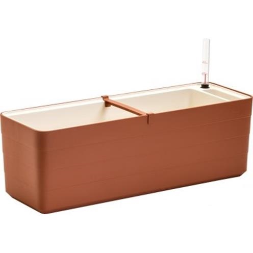 Plastia Samozavlažovací truhlík Berberis terakota + slonová kost 60 cm Plastia