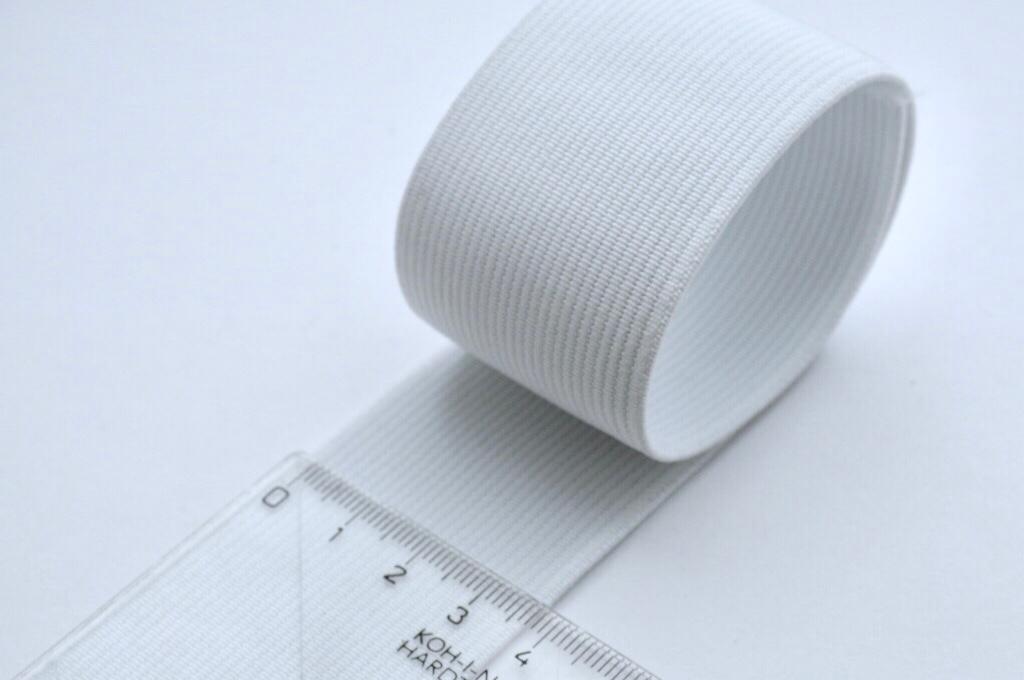 Pruženka tkaná 4 cm bílá