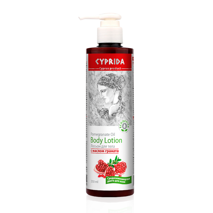 Cyprida Tělové mléko s granátovým olejem TianDe-shop-eu