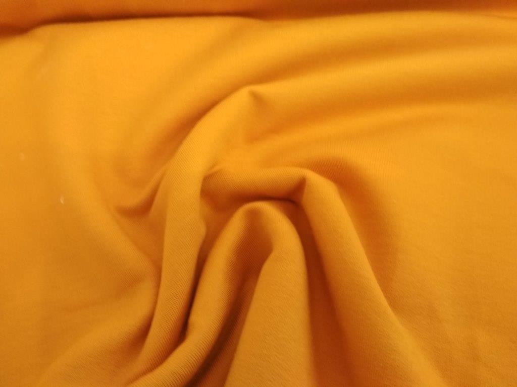 Teplákovina elastická hořčicová 280 g