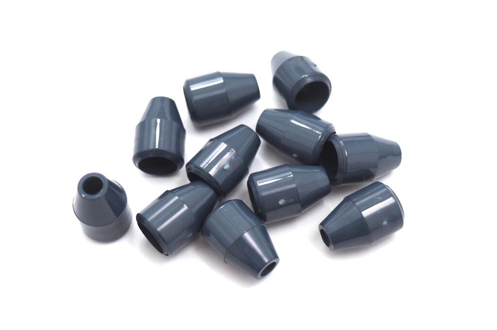 Koncovka na šňůru plastová Barva: šedá