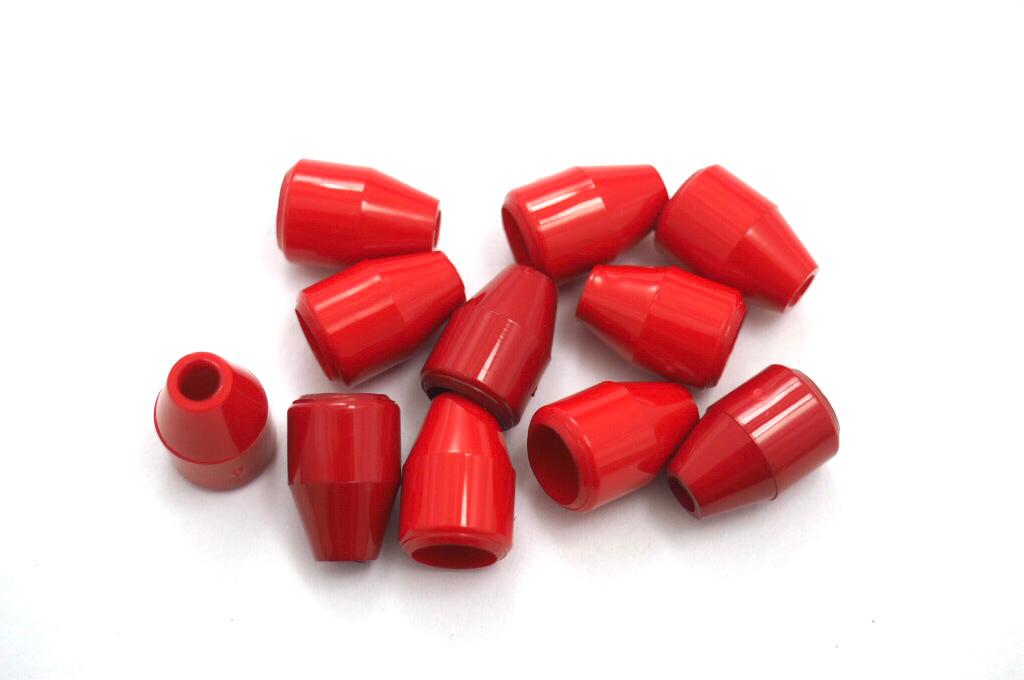Koncovka na šňůru plastová Barva: červená