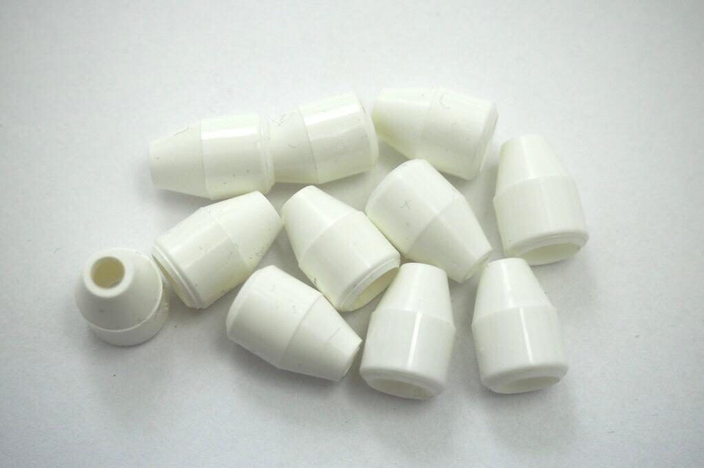 Koncovka na šňůru plastová Barva: Bílá