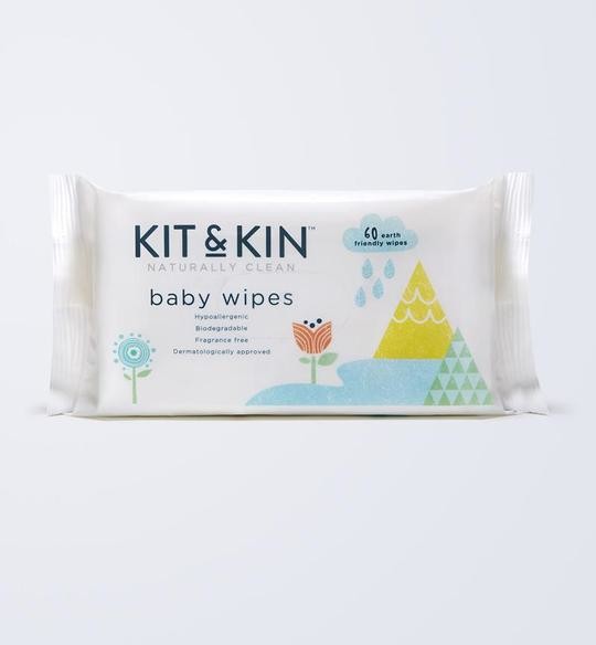 Kit & Kin vlhčené ubrousky 60 ks Darjeeling.cz