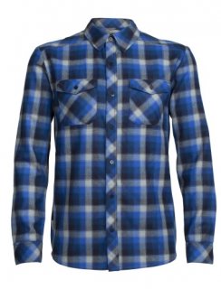Icebreaker Mens Lodge LS Flannel Shirt XL Icebreaker