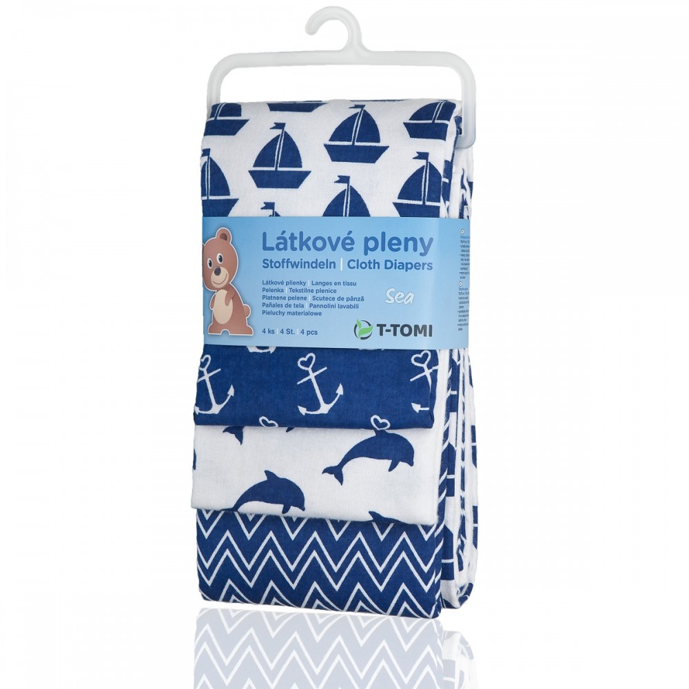 T-Tomi Látkové pleny Barva: Modrá Darjeeling.cz