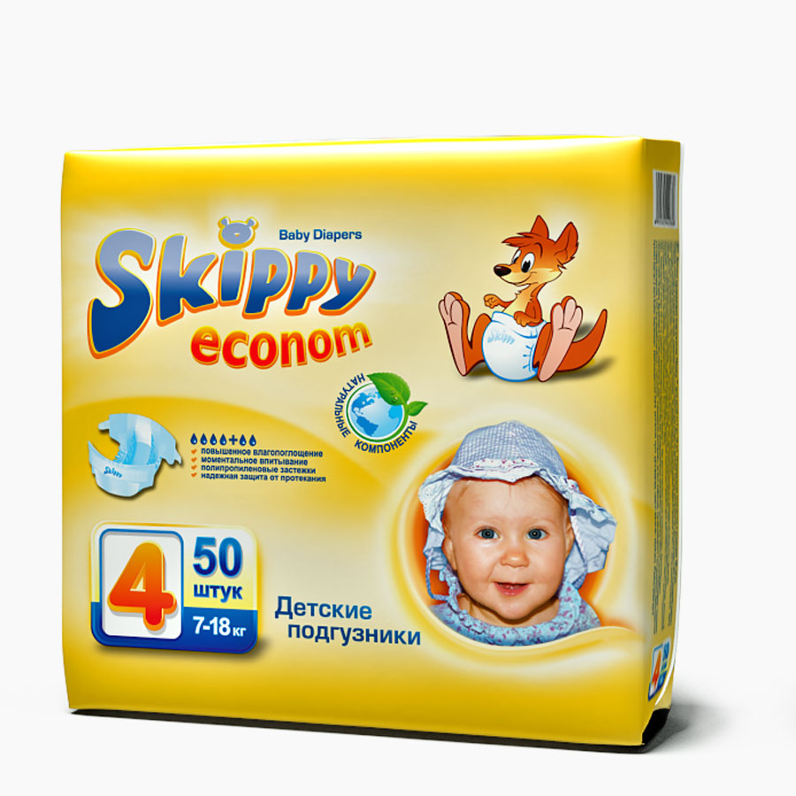 Skippy Econom Vel. 4 (7-18 kg)