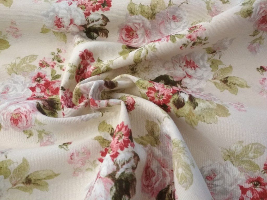 Režná bavlna kytky eliana