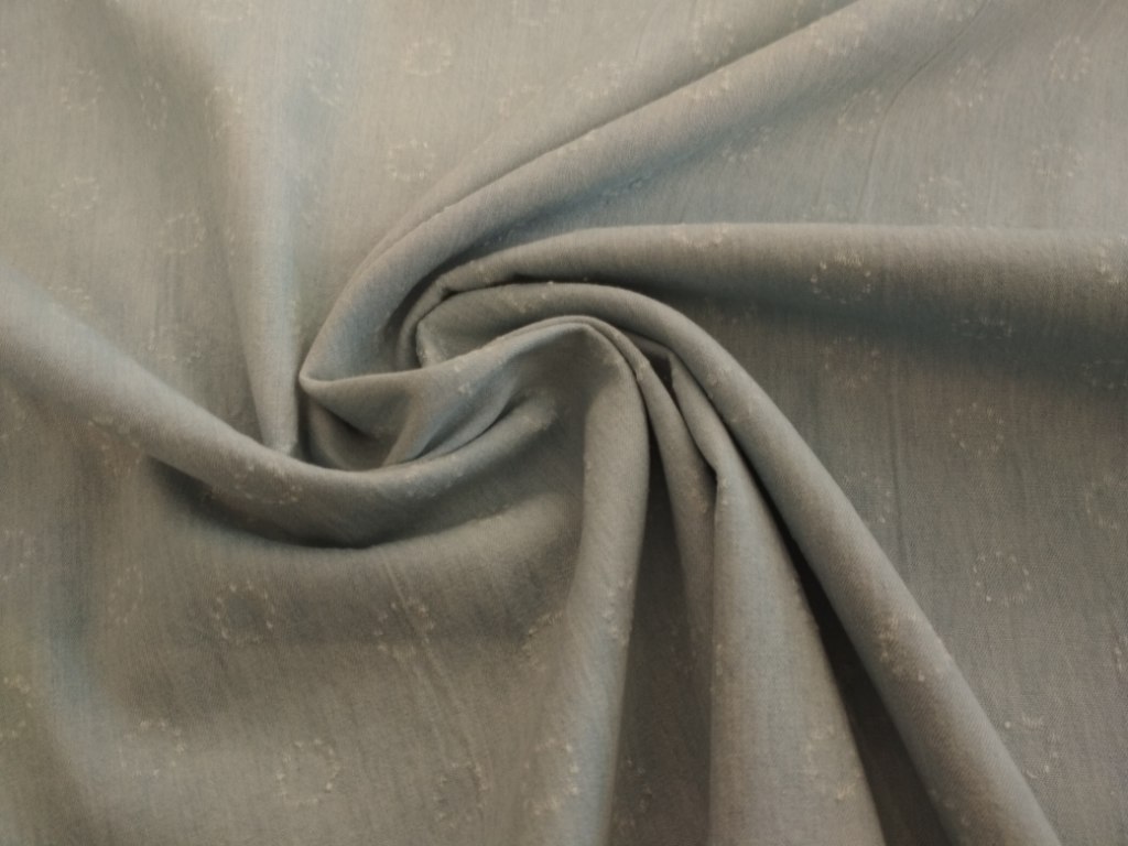 Riflovina košilová světle modrá s kolečky