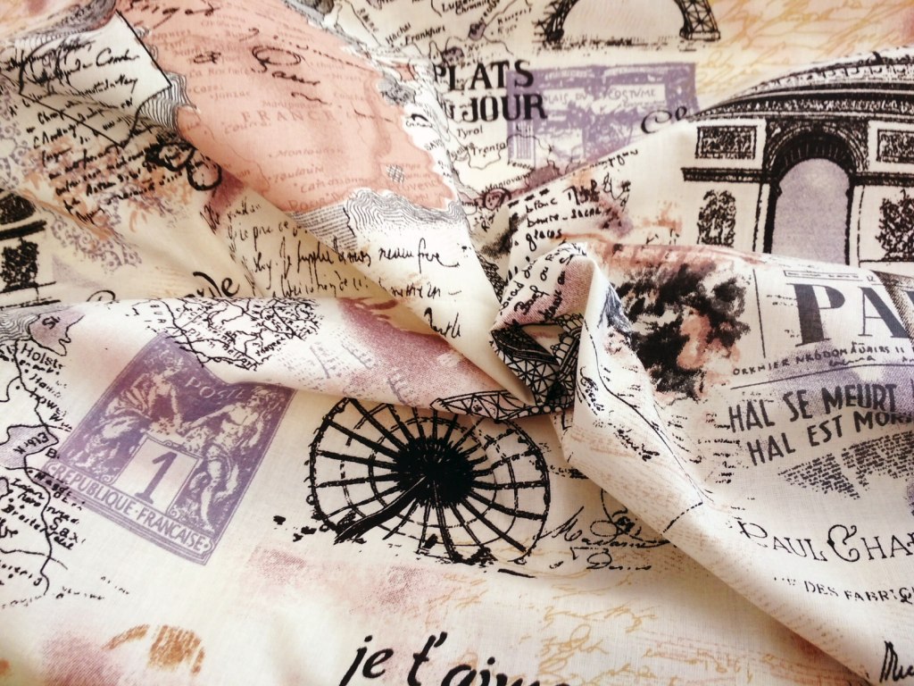 Bavlněné plátno Paříž