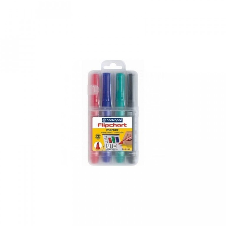 Popisovač Centropen 8560 Flipchart sada 4ks šíře 1 - 4