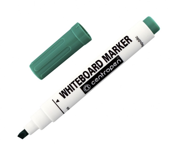 Popisovač Centropen 8569 na bílé tabule stíratelný zelená šíře 1 - 4