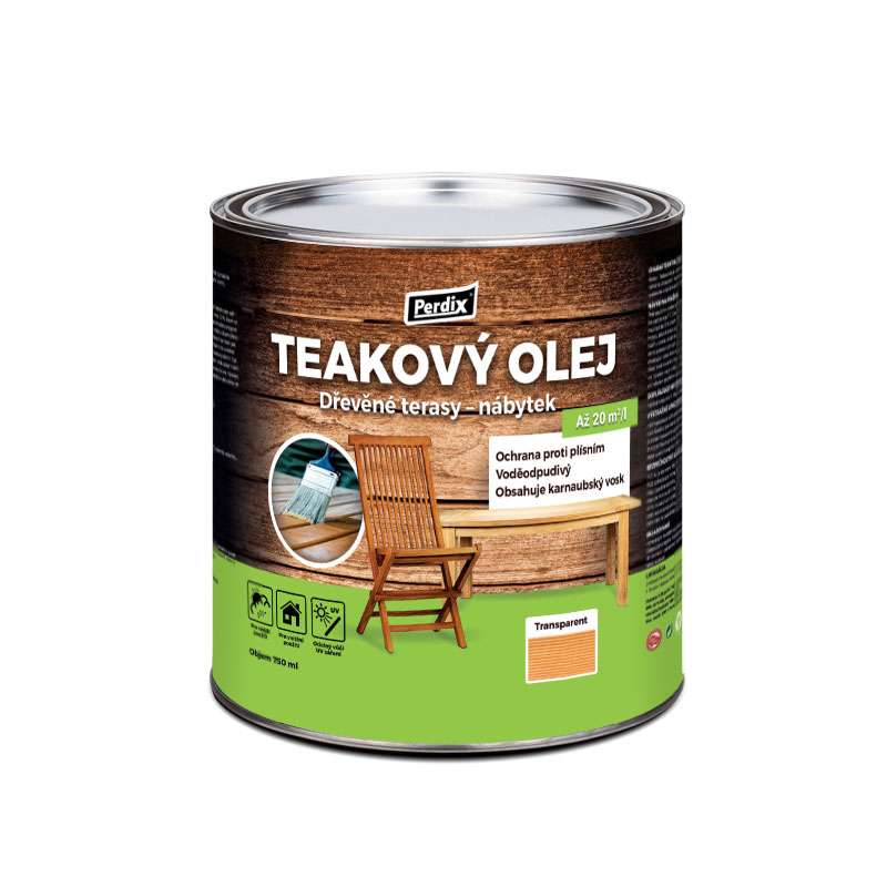 Perdix Teakový olej – transparentní 750ml Distrimo-cz