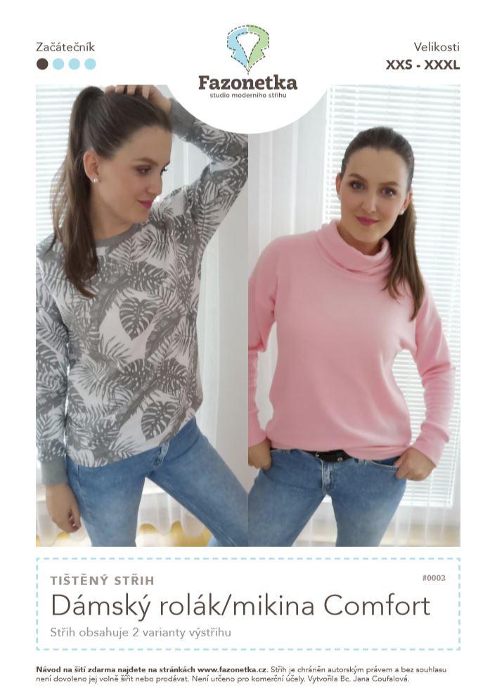 Dámský rolák/mikina Comfort