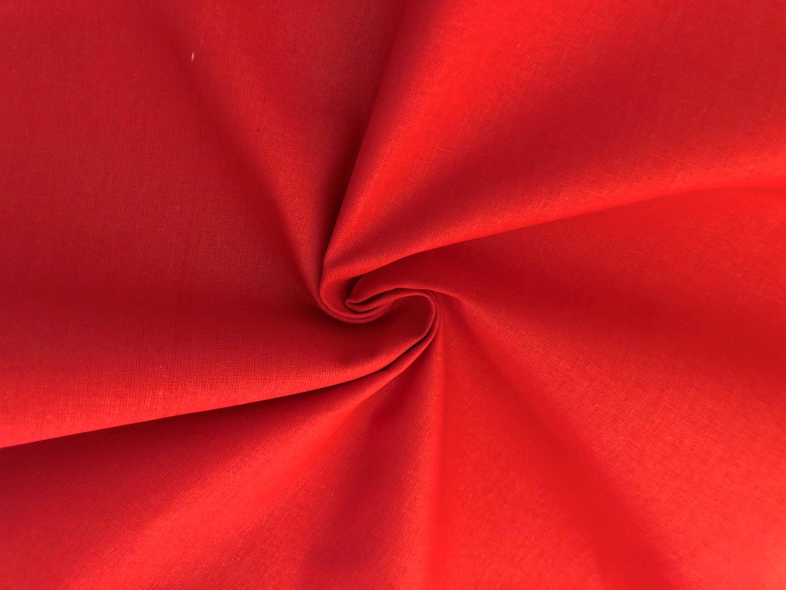 Bavlněné plátno červené