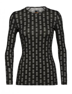 Icebreaker Wmns 200 Oasis LS Crewe Snow Heritage S Icebreaker