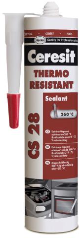 CERESIT CS28 tepelně odolný silikon RED 300ml Distrimo-cz