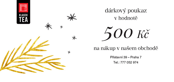 Dárkový poukaz na 500 Kč Darjeeling.cz