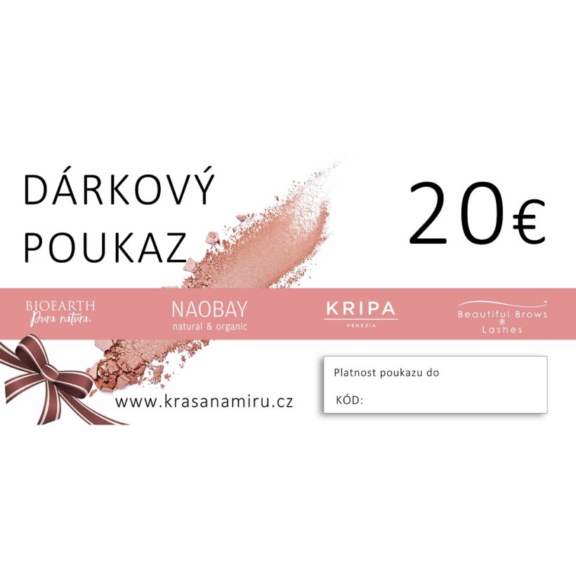Elektronický poukaz na 20EUR KrasnaNaMiru-cz