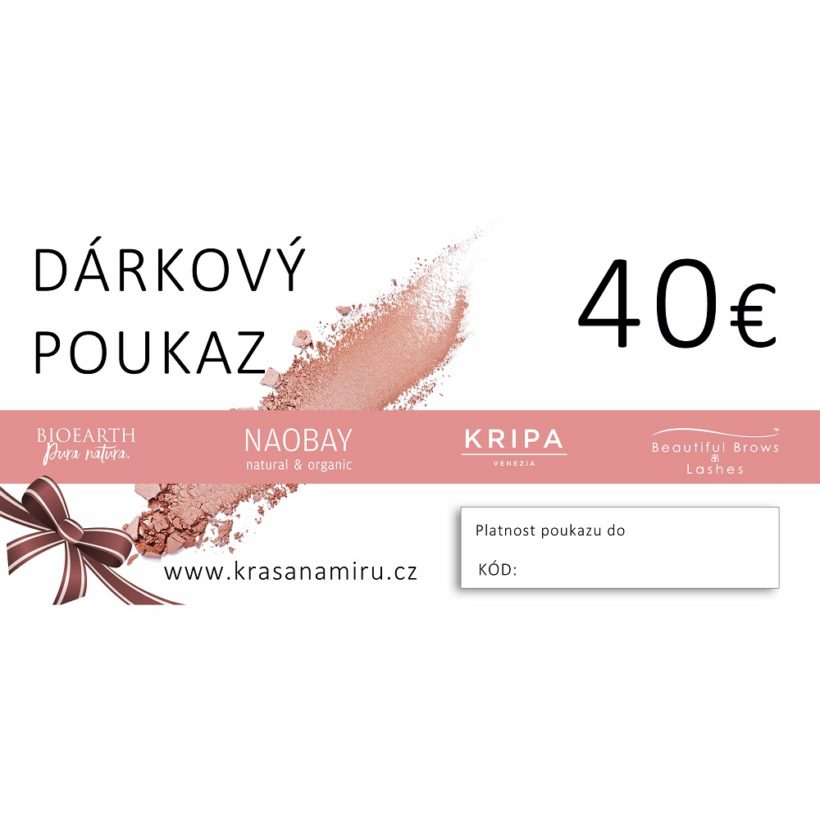 Elektronický poukaz na 40EUR KrasnaNaMiru-cz