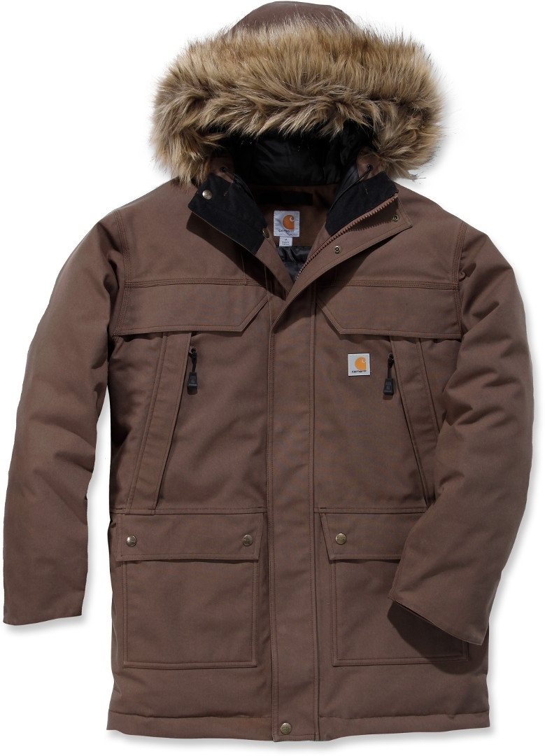 Bunda Carhartt hnědá Quick Duck Sawtooth Parka Carhartt