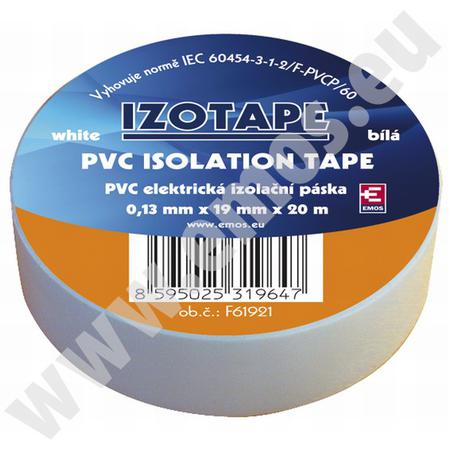 Emos 2001192010 Izolační páska PVC 19/20 bílá Emos