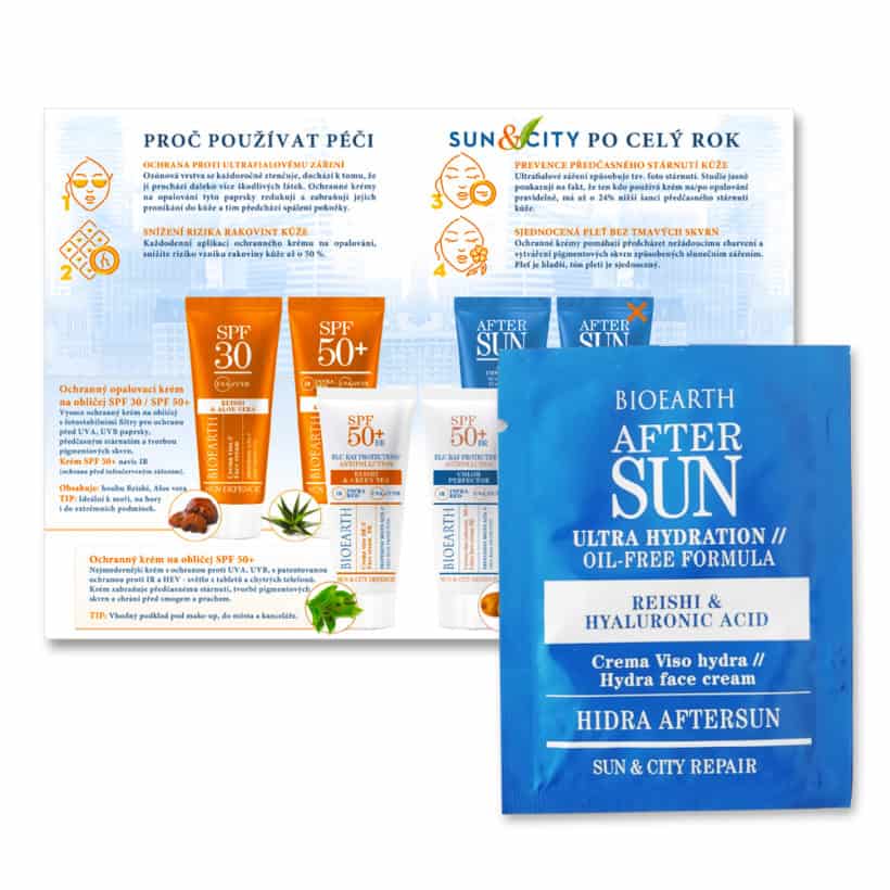 Katalog + vzorek SUN+CITY po opalování Hydratační KrasnaNaMiru-cz