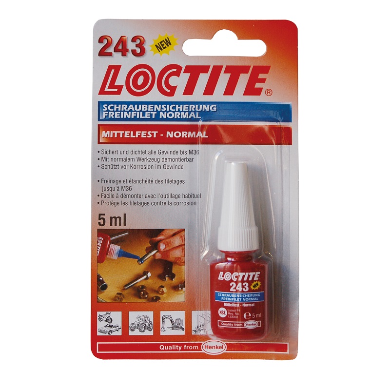 LOCTITE – 29687 Zajišťovač šroubů 243 SP/5ml AKCE Distrimo-cz