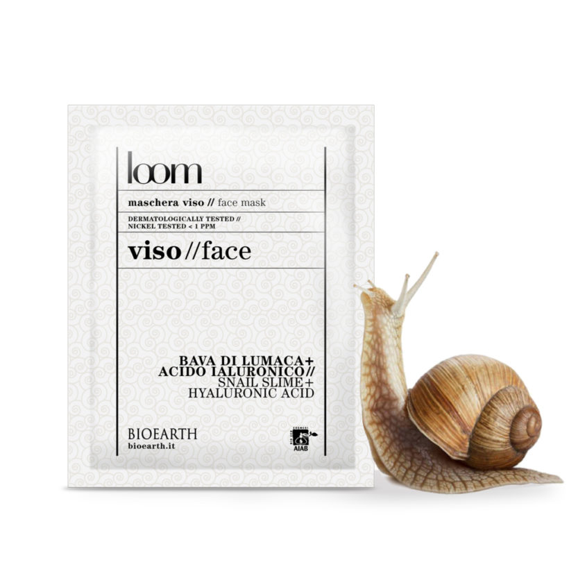 LOOM Plátýnková maska se šnečím extraktem KrasnaNaMiru-cz