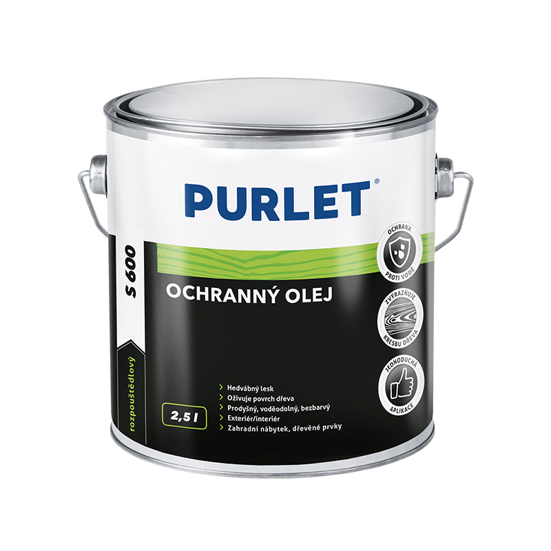 PURLET S600 ochranný olej na dřevo 2