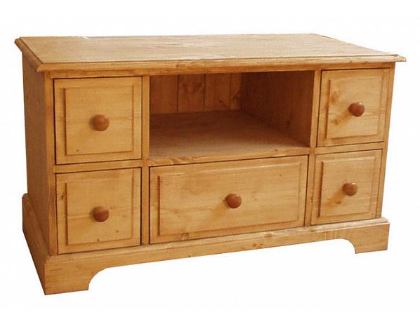 TV stolek se zásuvkami a policí Unis-N