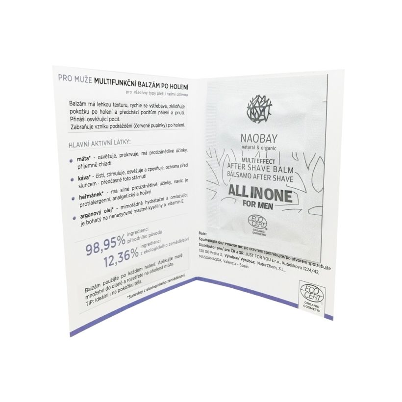 Vzorek: Balzám po holení pro muže – sáček KrasnaNaMiru-cz