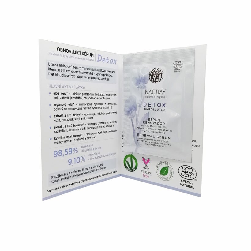Vzorek: Obnovující sérum Detox- sáček KrasnaNaMiru-cz