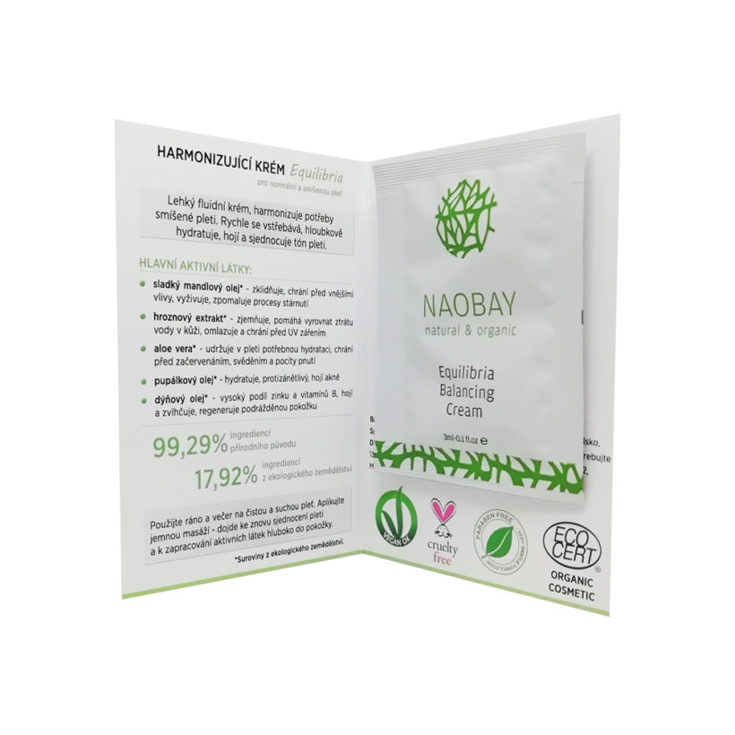 Vzorek: Equilibria harmonizující krém – sáček KrasnaNaMiru-cz