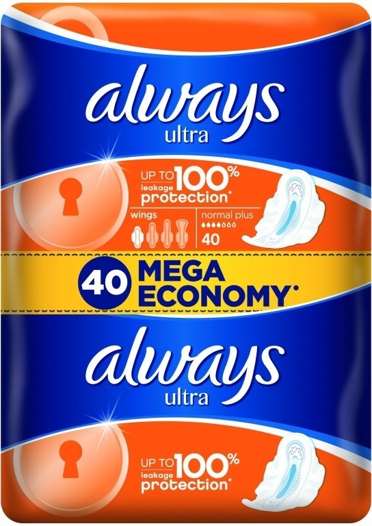 Hygienické vložky Always ultra normal 40ks/bal. Papermax-cz