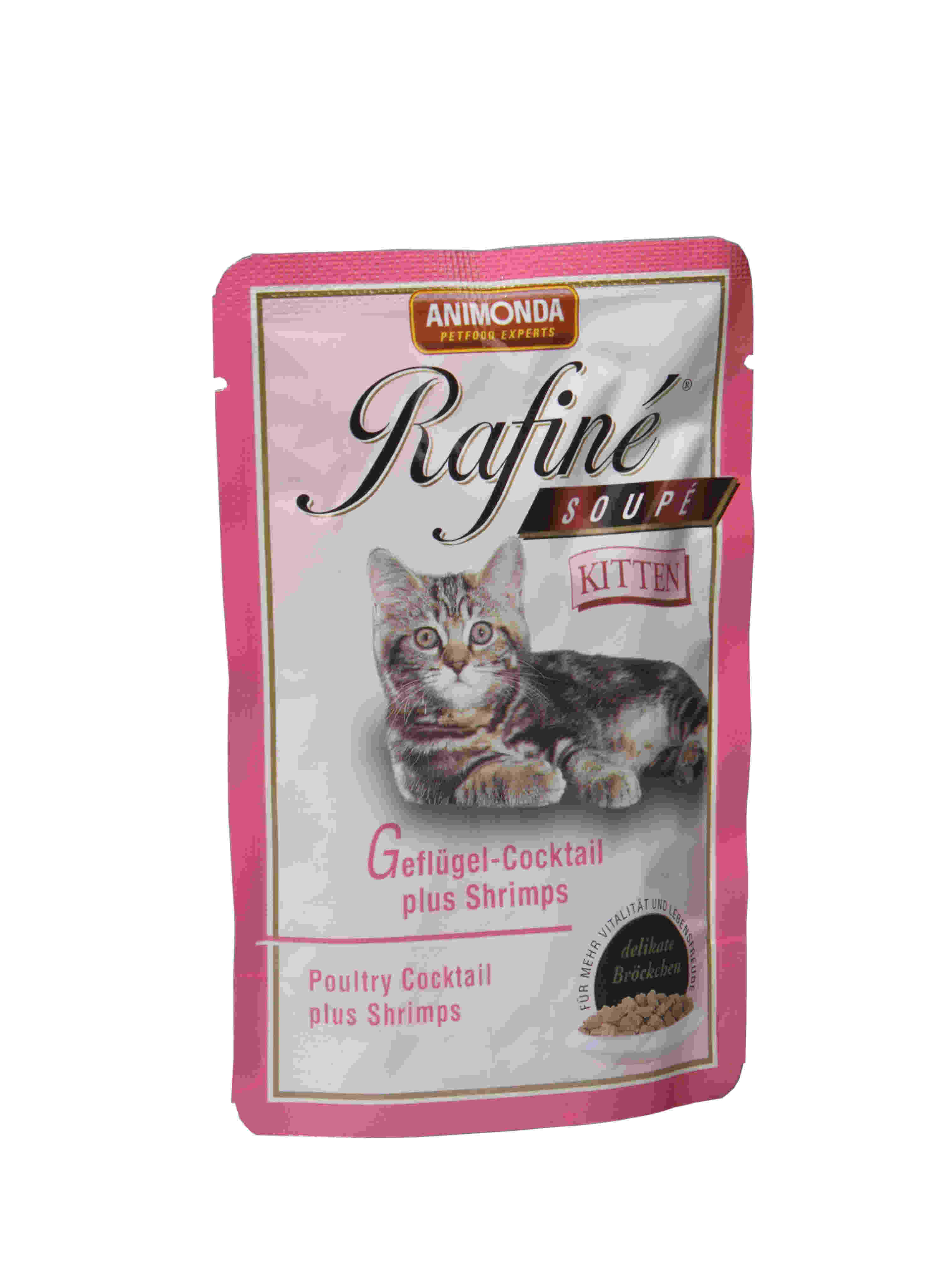 Animonda kapsa rafiné soupé kitten -drůb. koktejl+ráčci 100g eMazel-cz