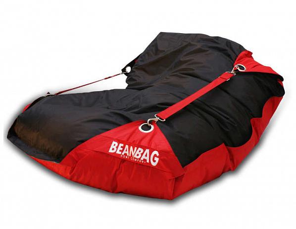 BeanBag Sedací pytel duo-scarlet rose-black BEANBAG