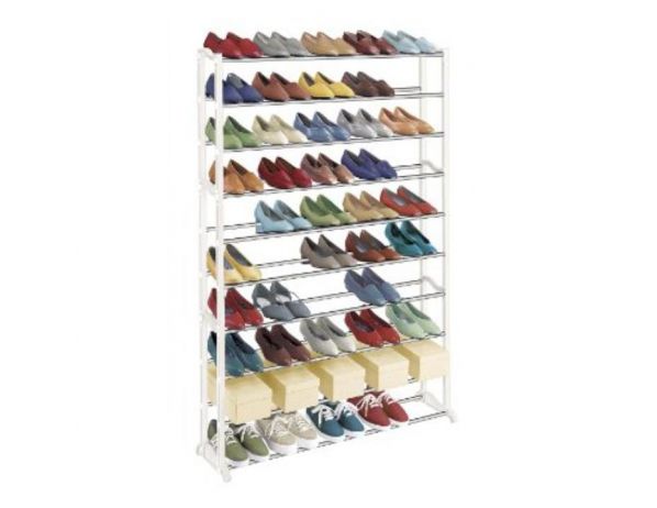 TEMPO KONDELA  Bílý botník BOTIS TYP1