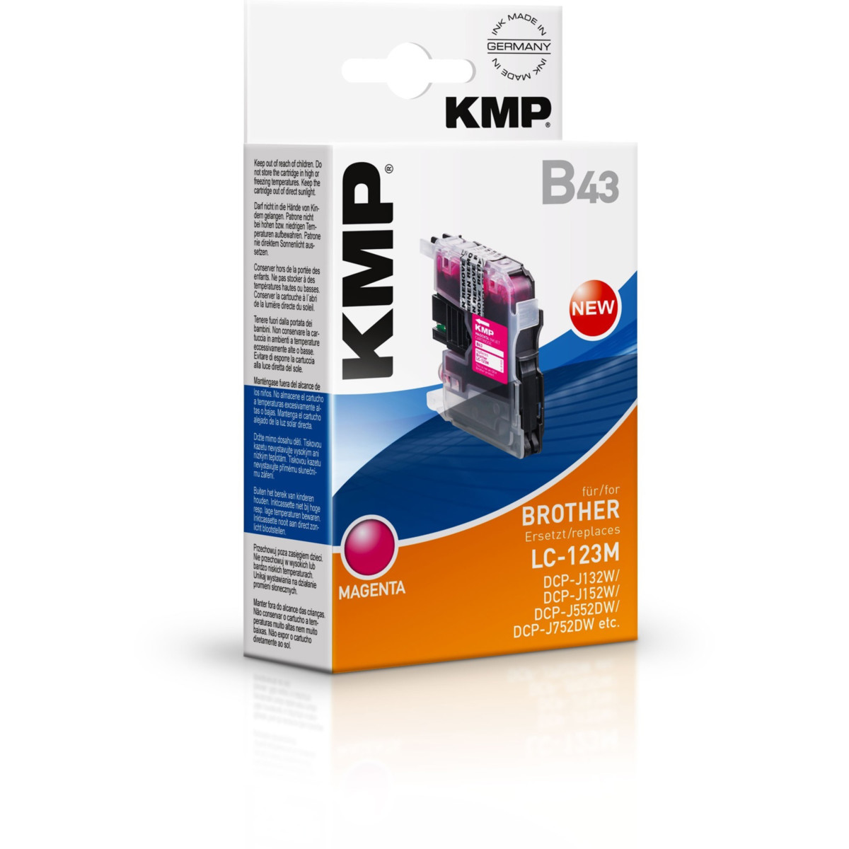 Kompatibilní KMP Cartridge Brother LC-123M