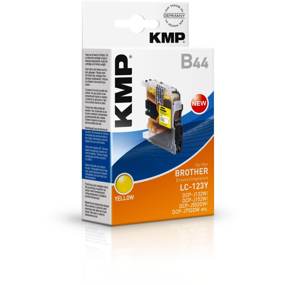 Kompatibilní KMP Cartridge Brother LC-123Y