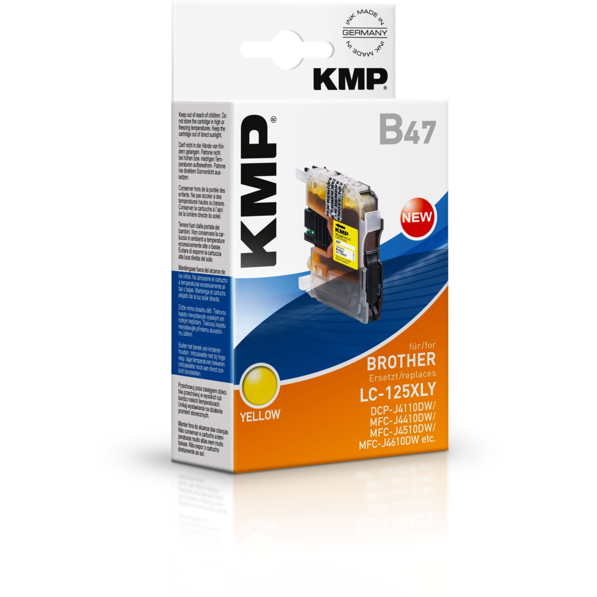 Kompatibilní KMP Cartridge Brother LC-125XLY
