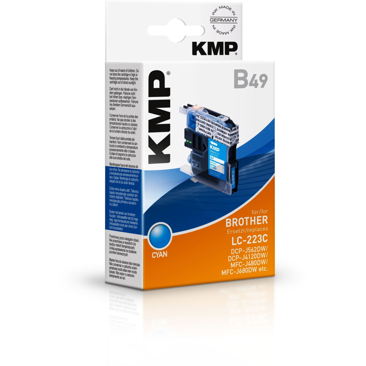 Kompatibilní KMP Cartridge Brother LC-223C