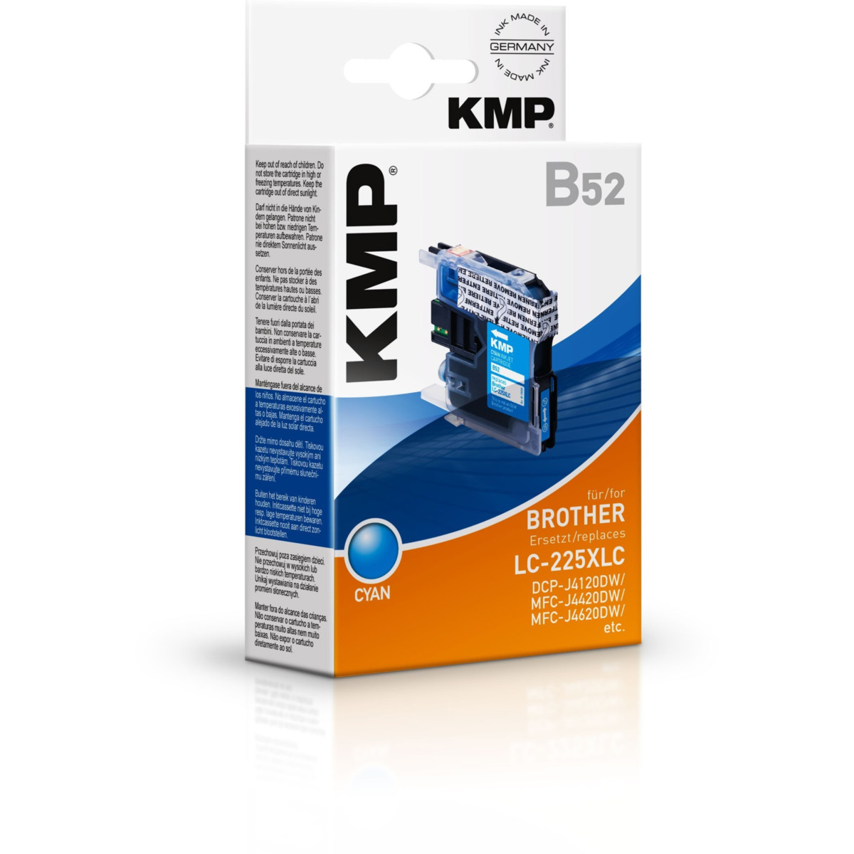 Kompatibilní KMP Cartridge Brother LC-225XL C