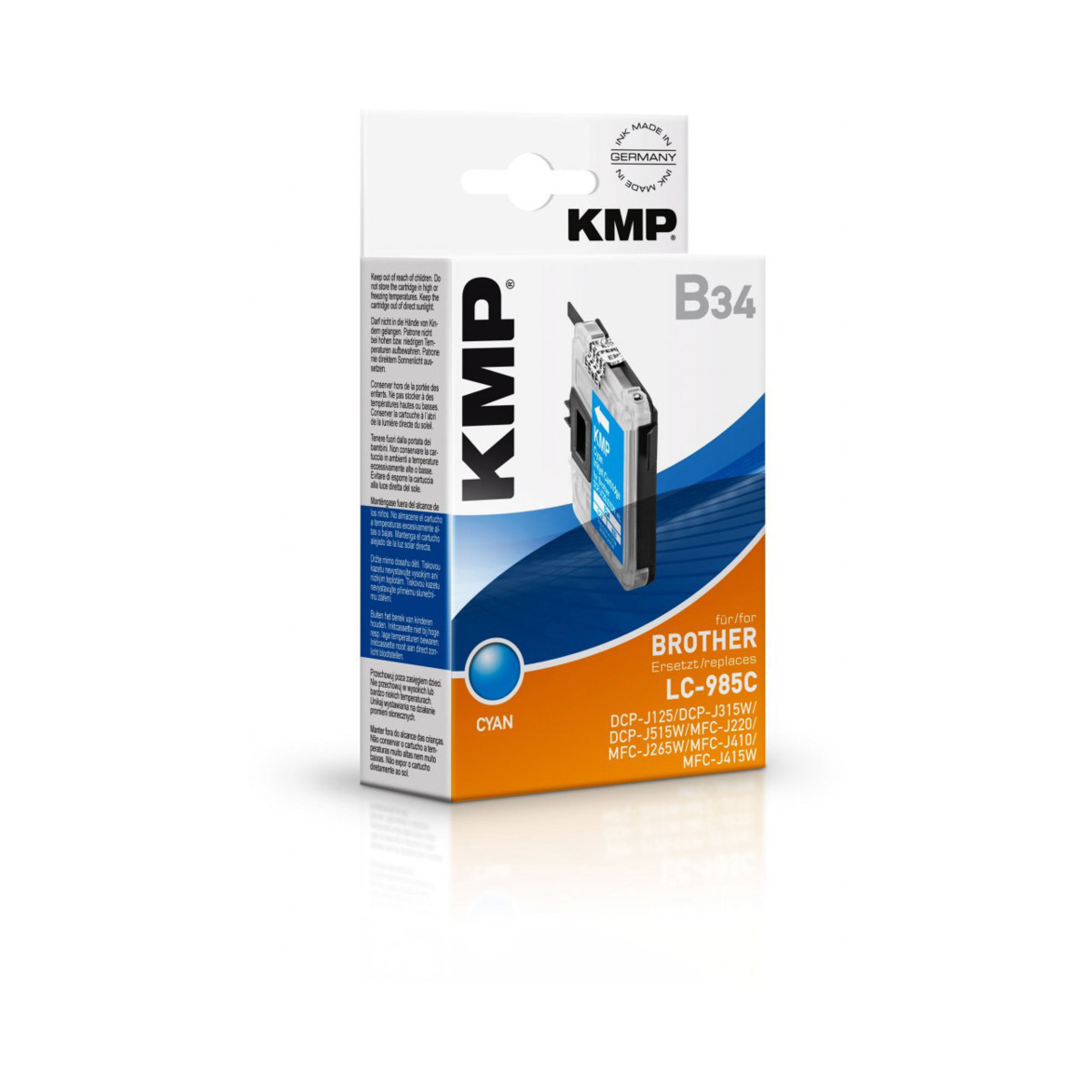 Kompatibilní KMP Cartridge Brother LC-985C