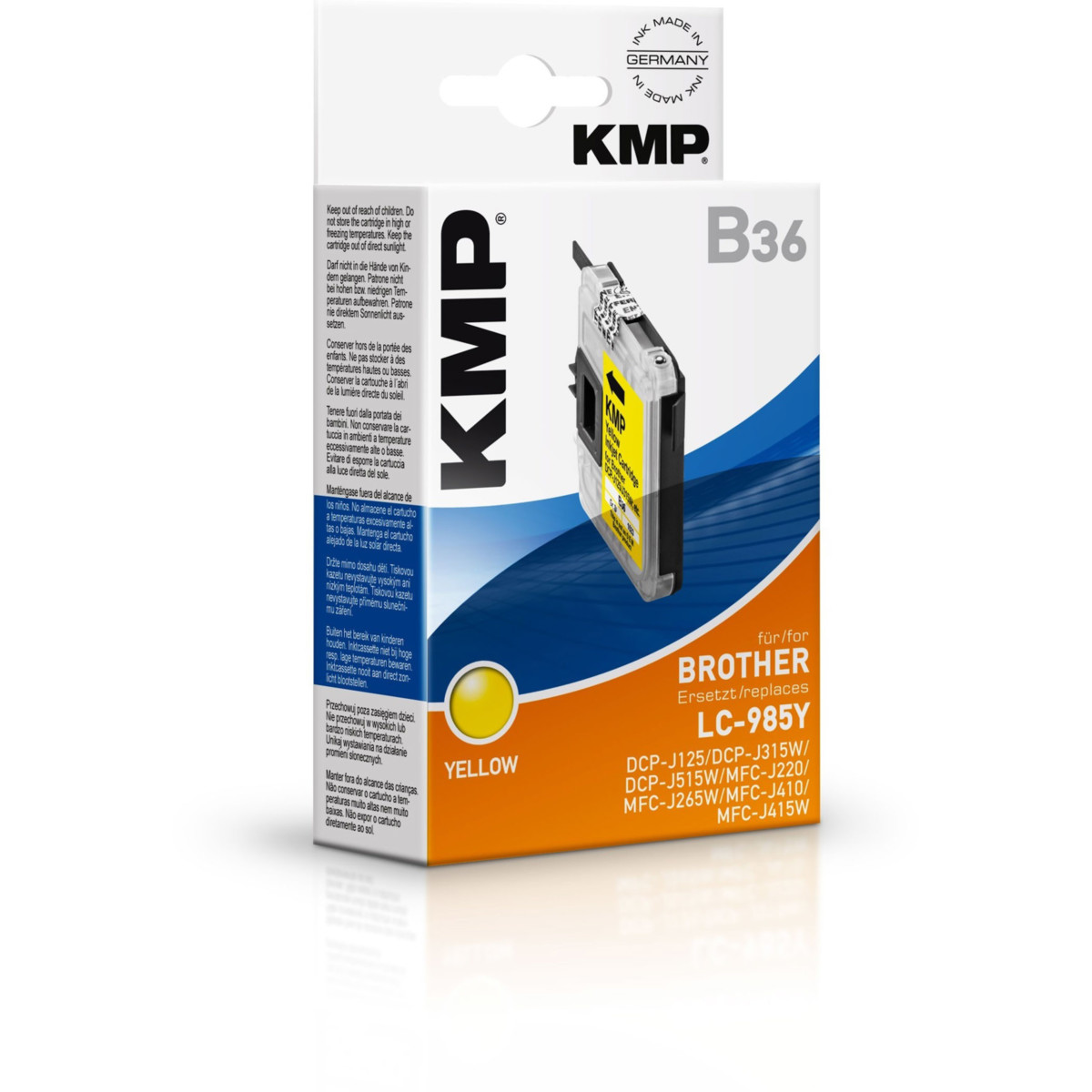 Kompatibilní KMP Cartridge Brother LC-985Y